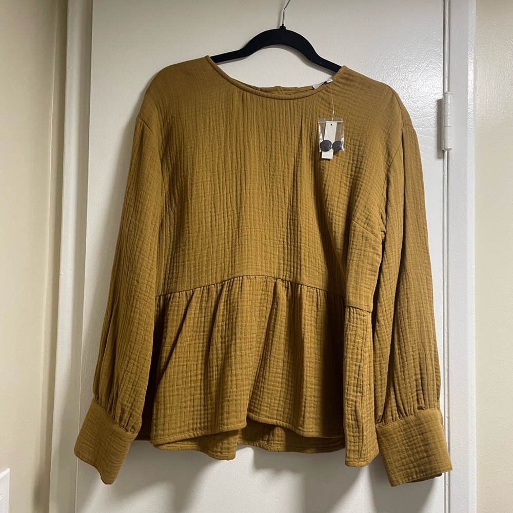 NWT Madewell Long Sleeve Top - M